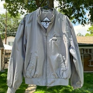 Grey World Travel Club vintage bomber jacket